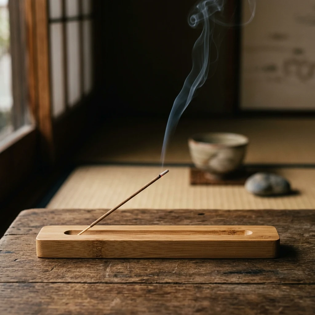 Bamboo Minimalist Incense Holder